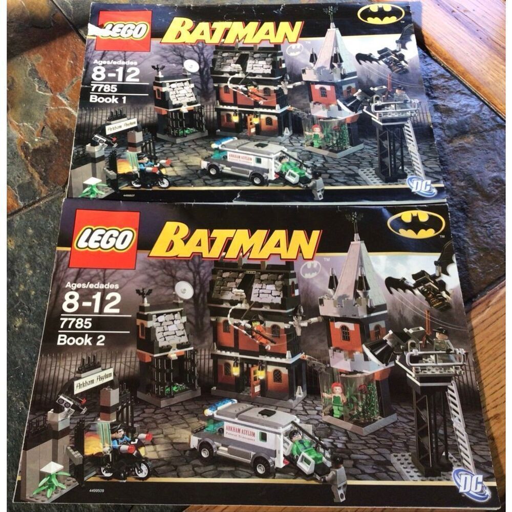 LEGO Batman Arkham Asylum #7785 Instruction Manual Only 1&2 (6017)